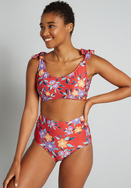 The Clarice High-Waisted Bikini Bottom