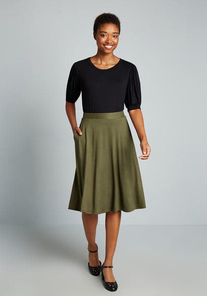 Excellence Attained Knit A-Line Skirt | ModCloth