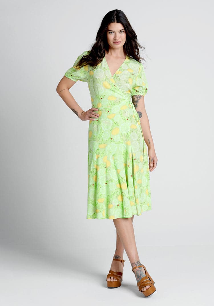 Modcloth green dress best sale