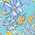 HARLOW FLORAL SEA BLUE swatch