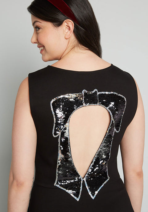 Black Bow Affair Fit And Flare Dress (Final Sale) ModCloth Black Bow Affair Fit And Flare Dress (Final Sale) ModCloth