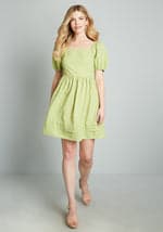 Spring At The Chance Babydoll Dress