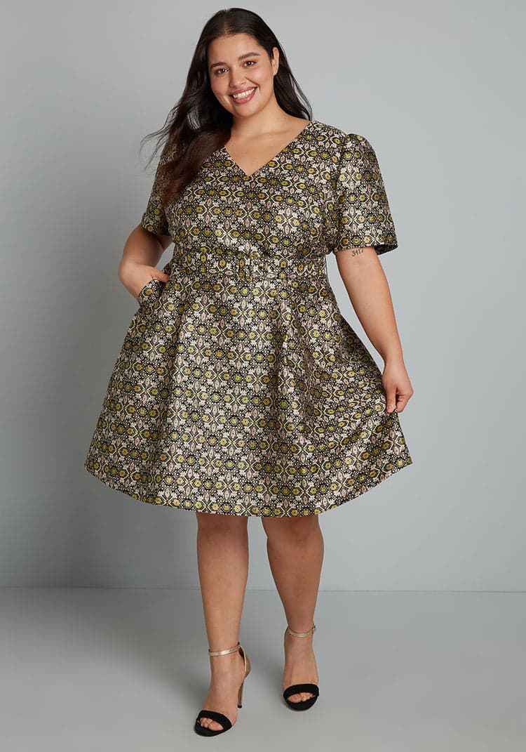 Cocktails At Golden Hour Fit-And-Flare Dress | ModCloth