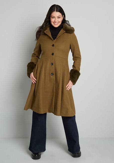 Fit and Flare Coat 
