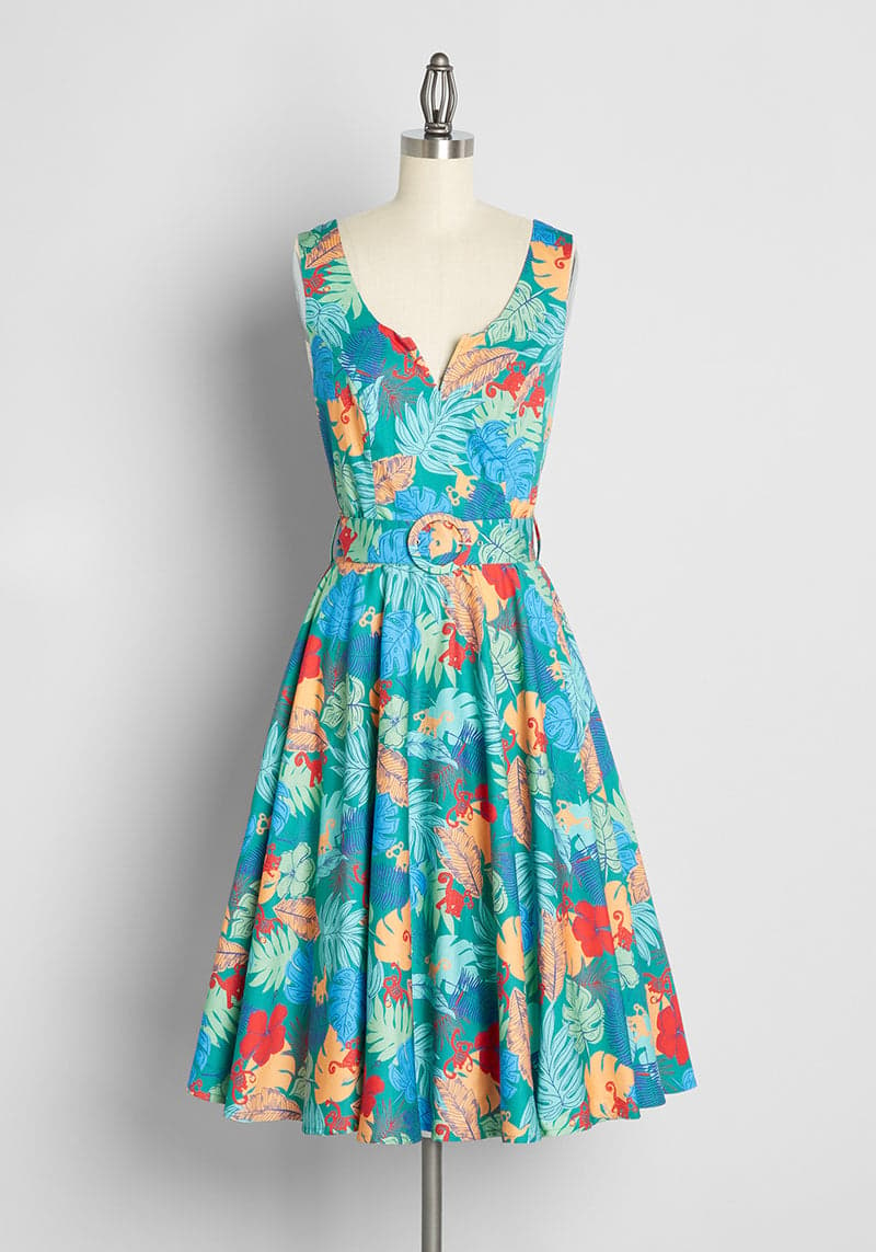 So Frond Of You Fit And Flare Dress | ModCloth
