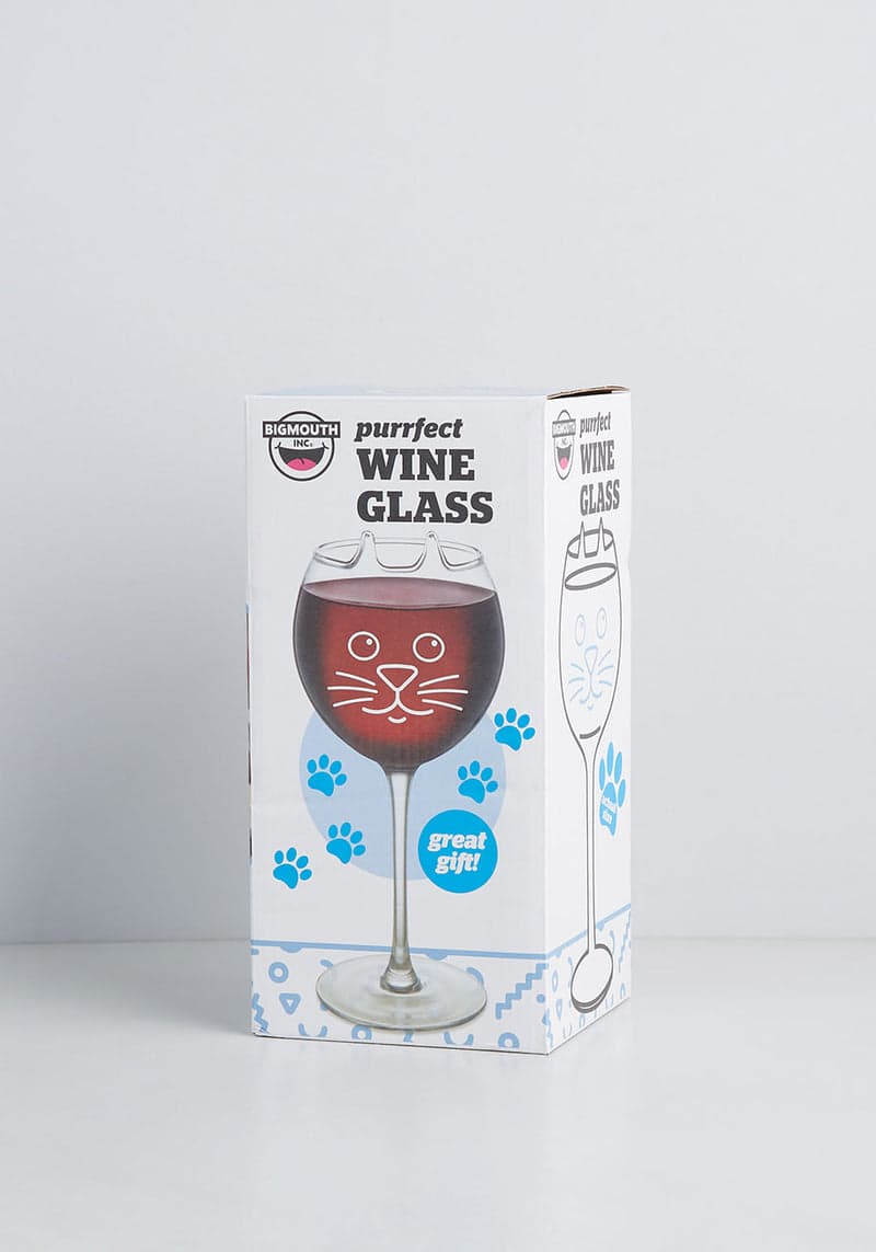 Purr-fect Pour Wine Glass