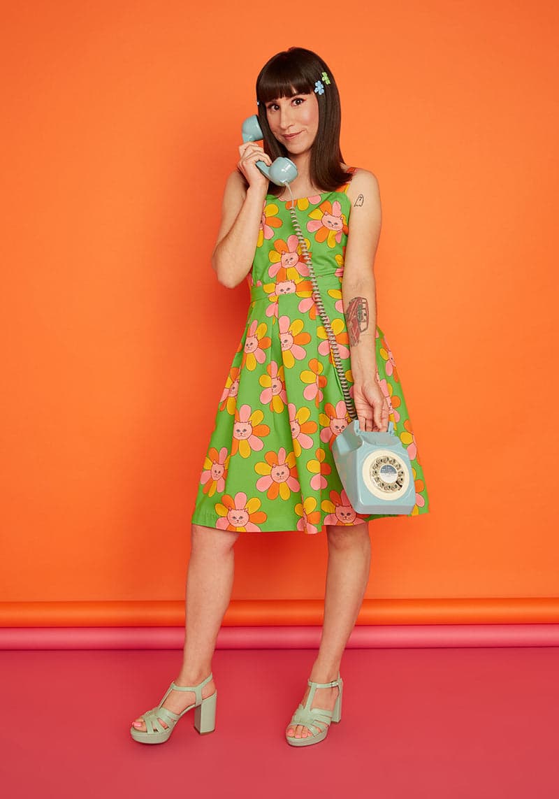ModCloth x Marisol Muro Nothing Beats Pleats Fit And Flare Dress