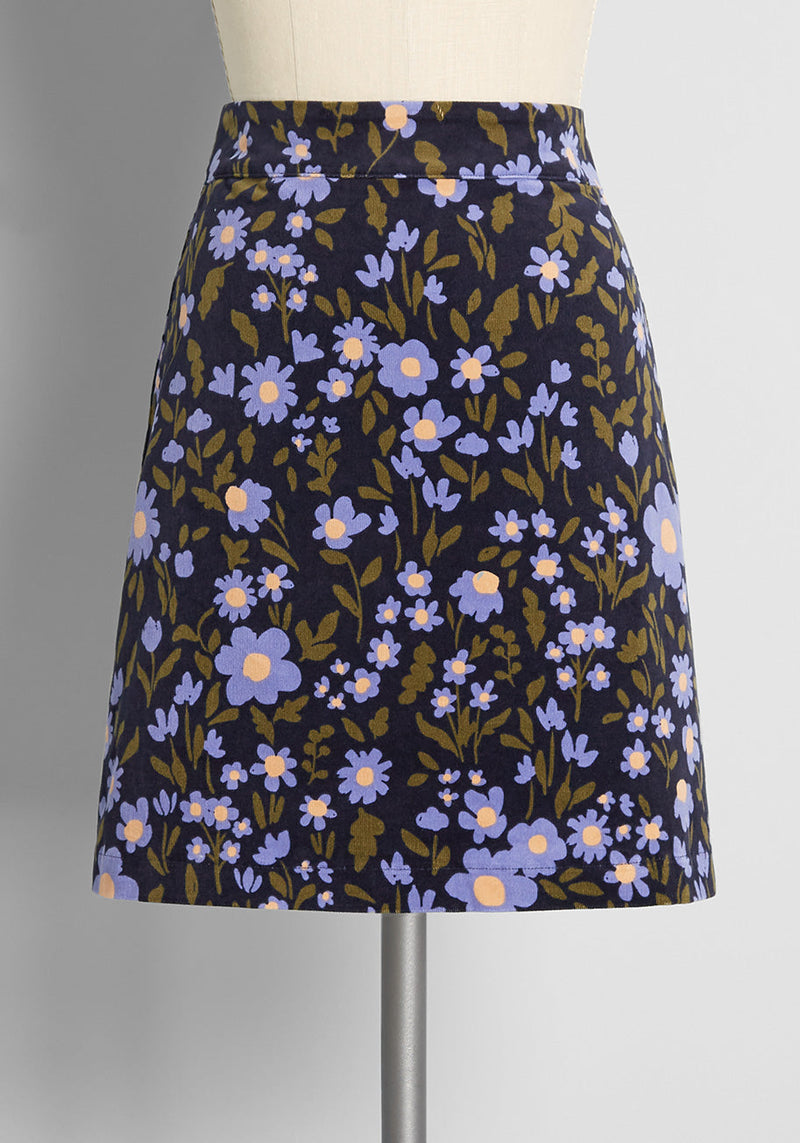 Dancing with Daisies Mini Skirt  - Pre-Loved