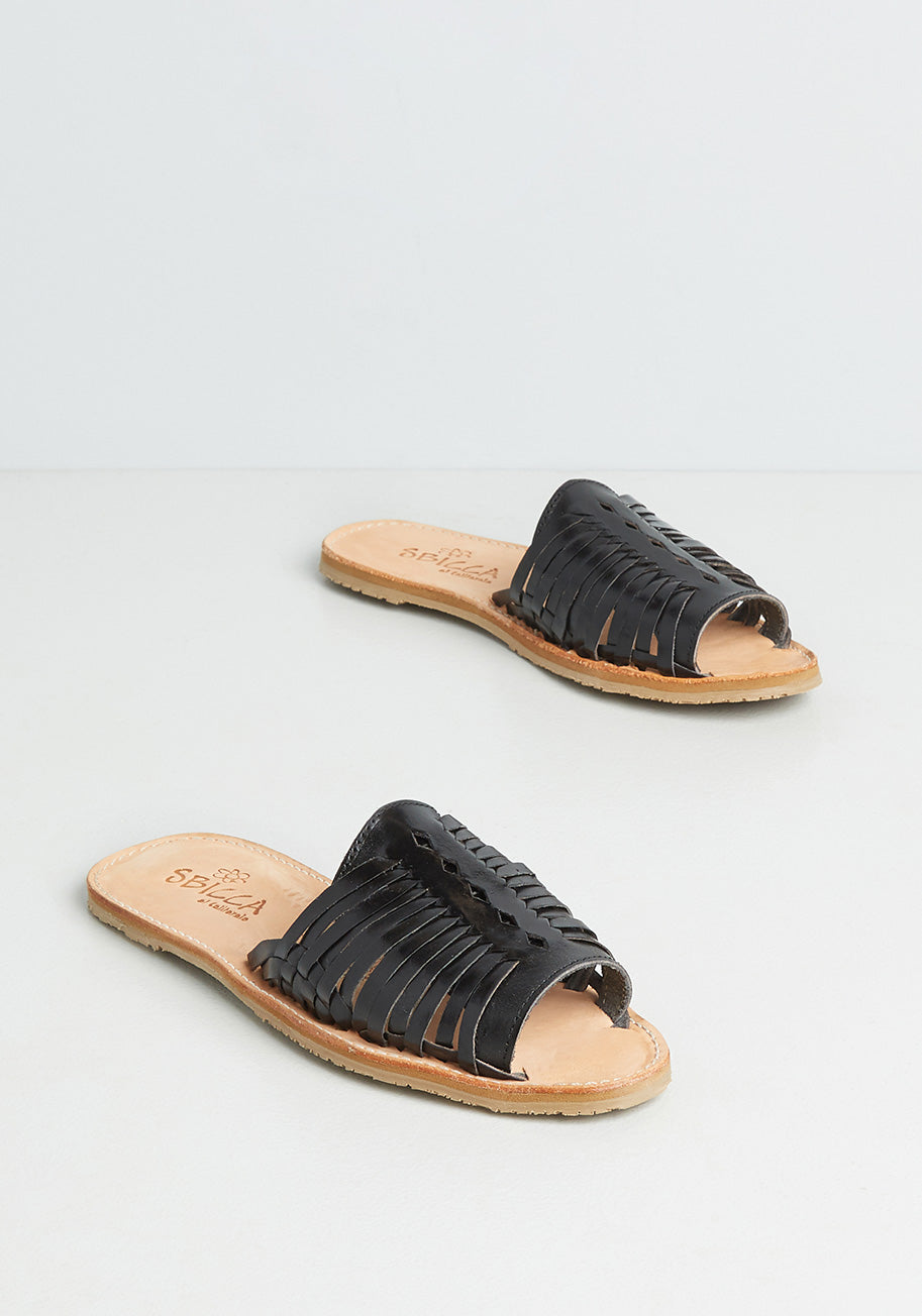 huarache slide sandals