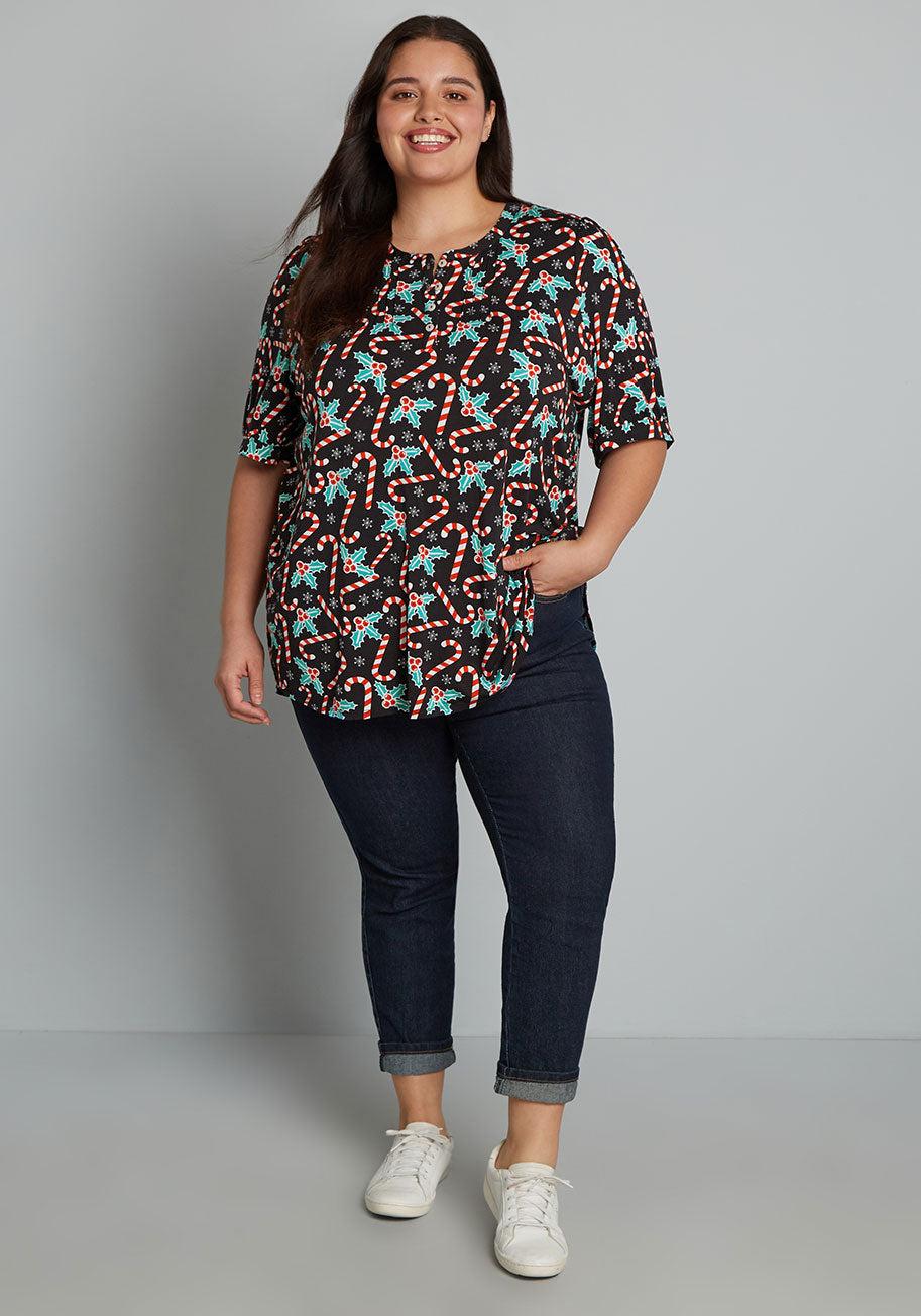 Winning Them Over Short Sleeve Top | ModCloth