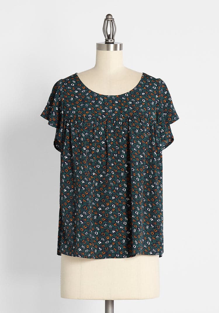 Sweetness In the Air Flutter Sleeve Top | ModCloth