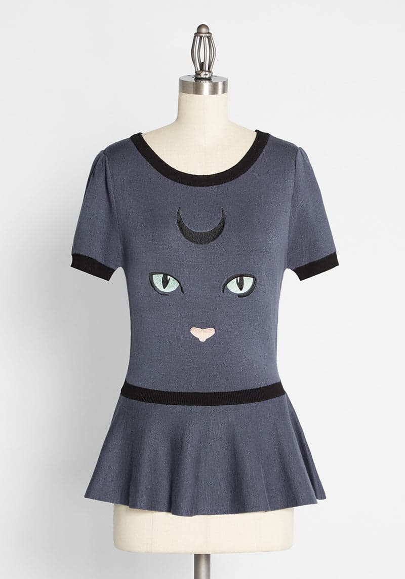 ModCloth x Collectif Such a Scaredy Cat Sweater