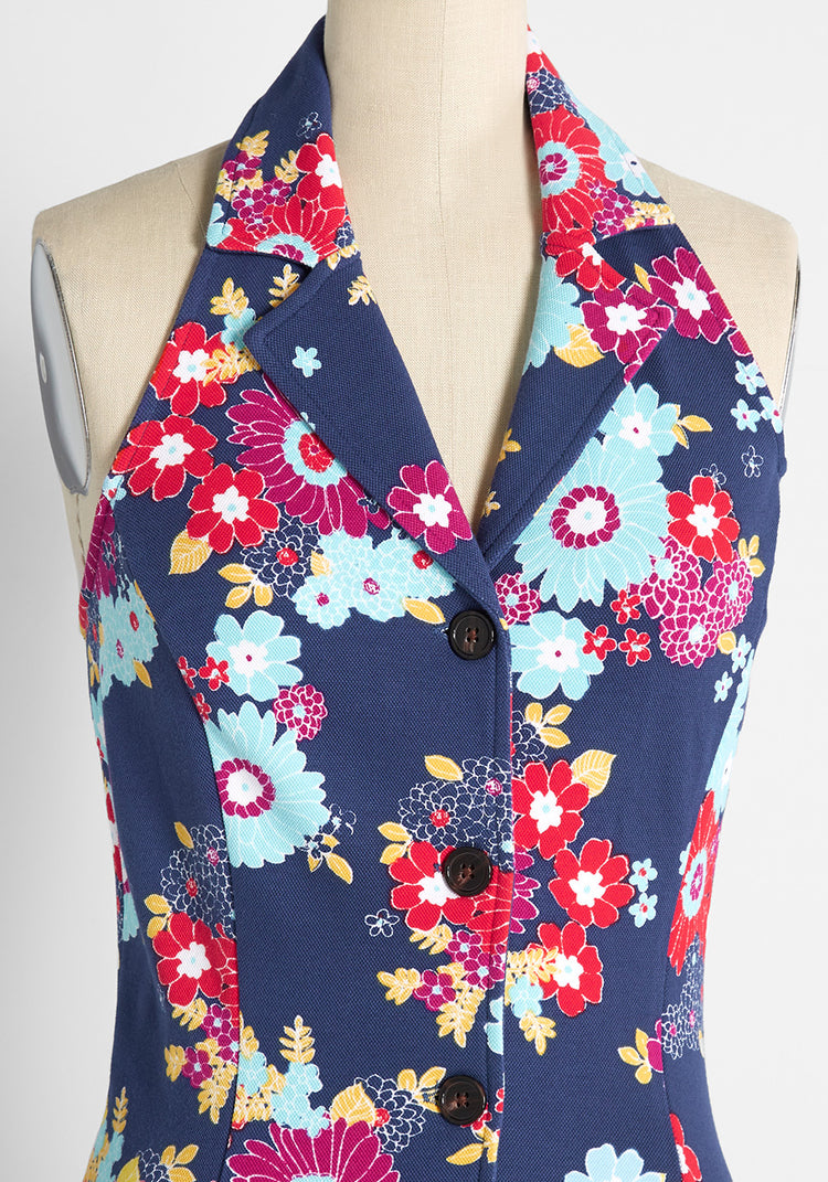 TRUDY VINTAGE FLORAL NAVY