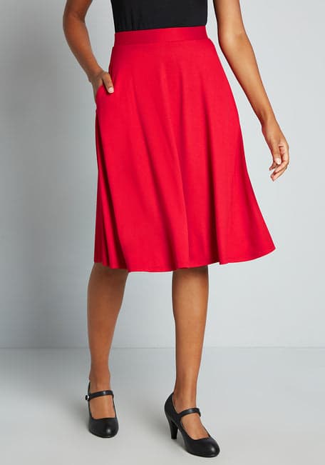 High Waisted Skirt, Midi Skirt, Swing Skirt, 1950's Skirt, Röcke Fur  Frauen, Burgundy Skirt, Cocktail Skirt, Women Skirt, Minimalist Skirt -   Canada
