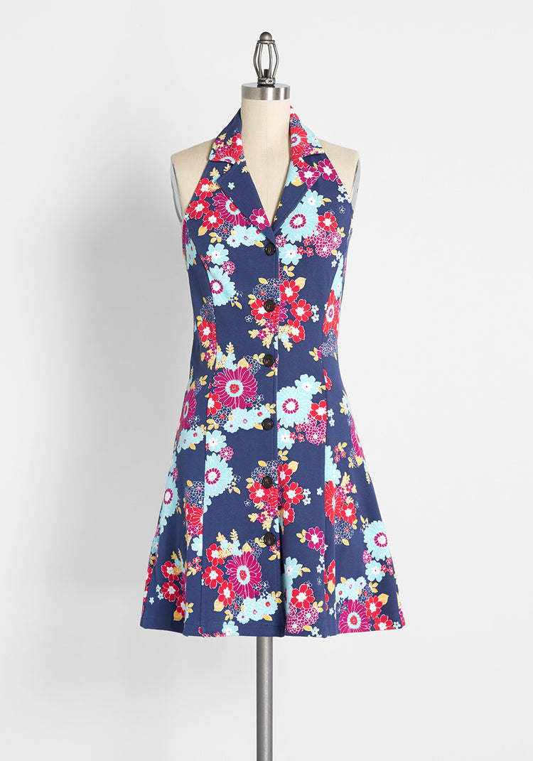 TRUDY VINTAGE FLORAL NAVY