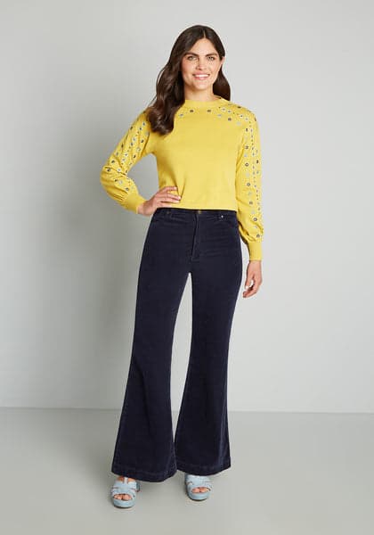 So Seventies Savvy Corduroy Flare Pants