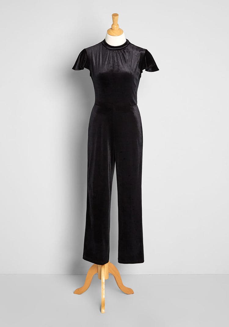 Shine With Me Velvet Jumpsuit ModCloth