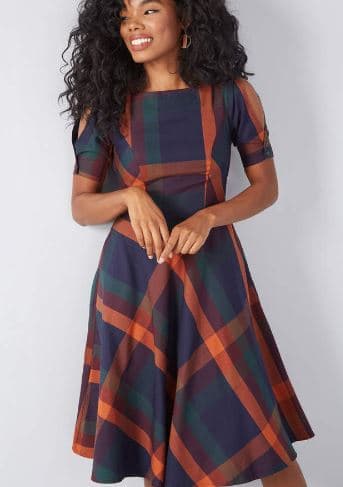 Professional Delights Plaid dress  - Pre-Loved