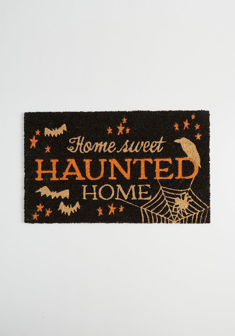Home Sweet Haunted Home Doormat, Halloween Welcome Mat
