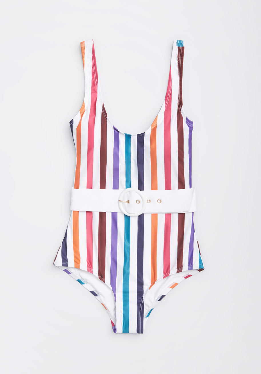 【THE MOZZ】Haley Pintuck One Piece The Haley One-Piece Swimsuit | ModCloth