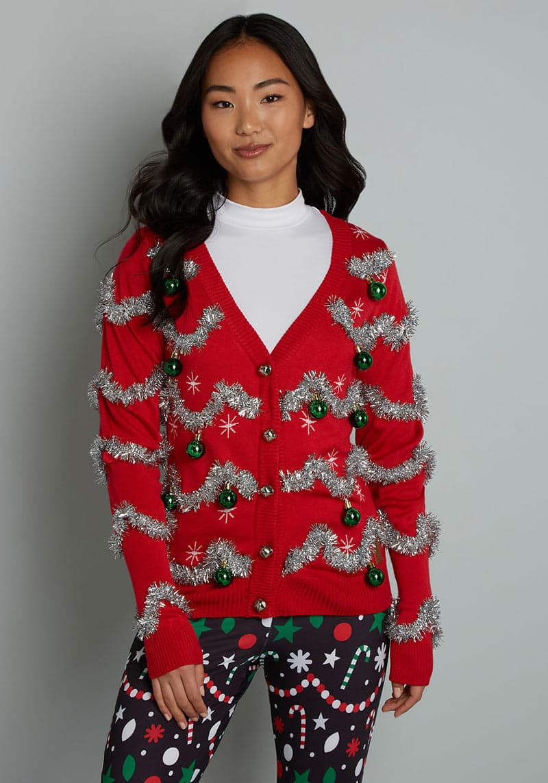 Decked To The Halls Cardigan